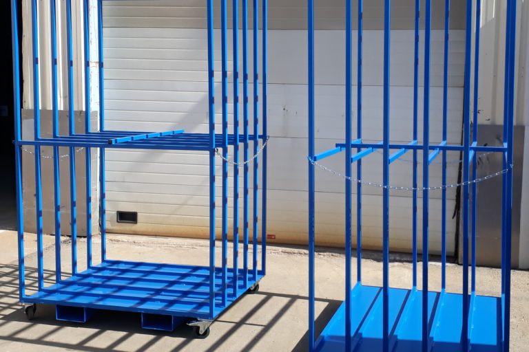 chariot de stockage de production