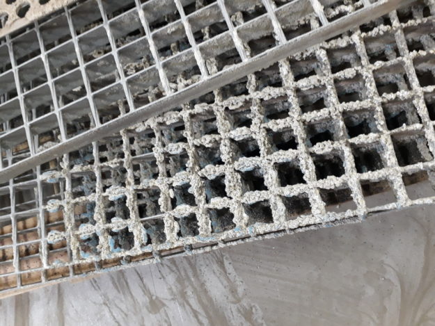 sablage de caillebotis