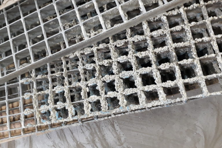 sablage de caillebotis