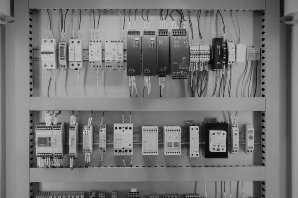 Câblage d'armoire électrique industrielle par les équipes de l'entreprise en maintenance industrielle MARELEC